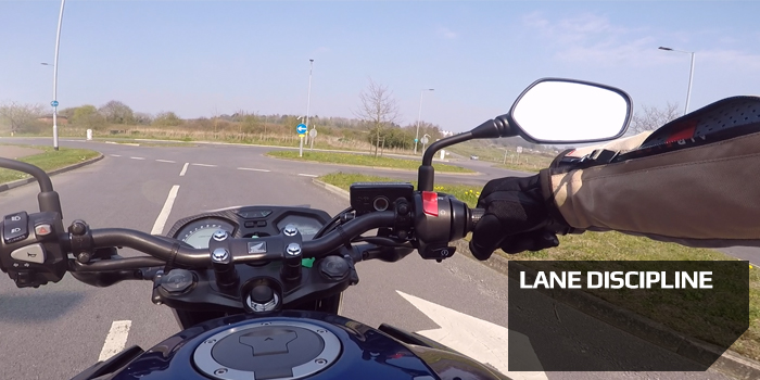 Motorcycle Lane Discipline stay in your lane