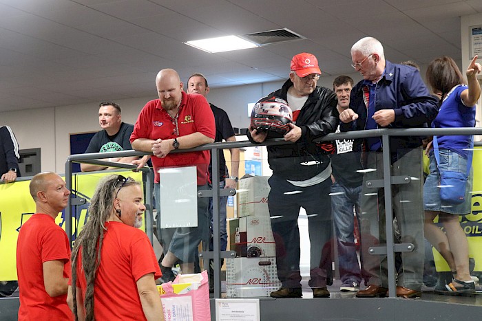 Iggy and Andy ScooterExpo 2019 organisers with a couple of special guests