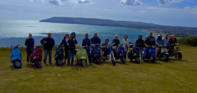 Midhurst Detours Culver Down 2009 Isle of Wight Scooters