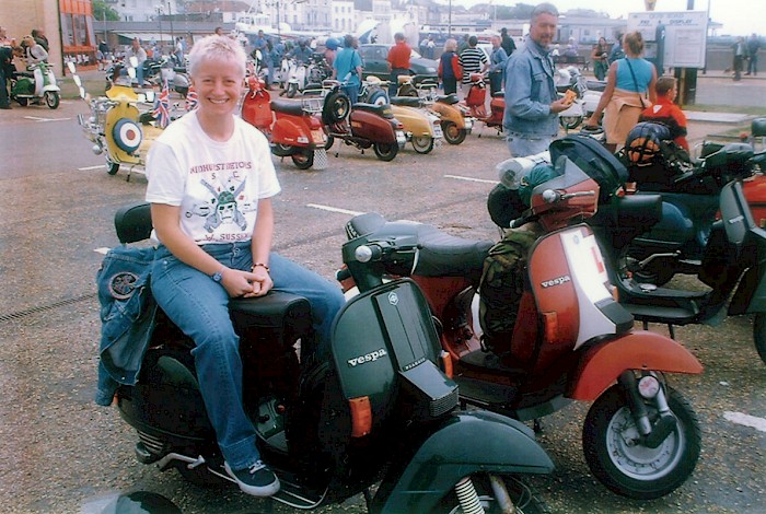 Ali at IoW Rally in 2001