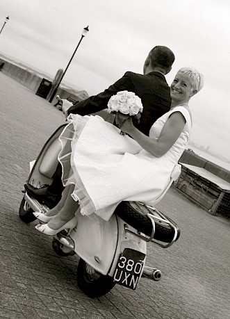 Wedding Ryde Lambretta 2010 Isle of Wight Diary of a Detour